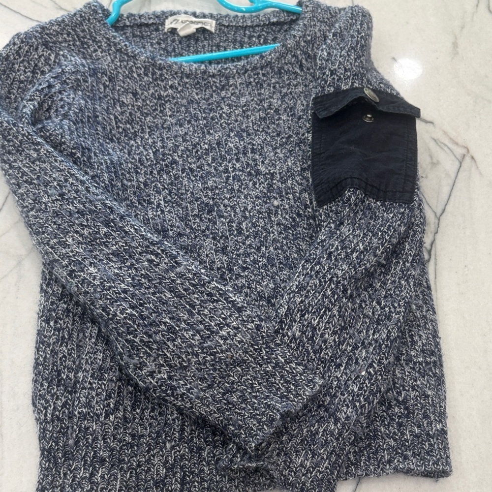Appaman Navy and Gray Knit Sweater
